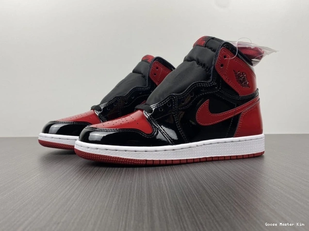 Bred Air 555088-063 High Patent Jordan OG 1 0629